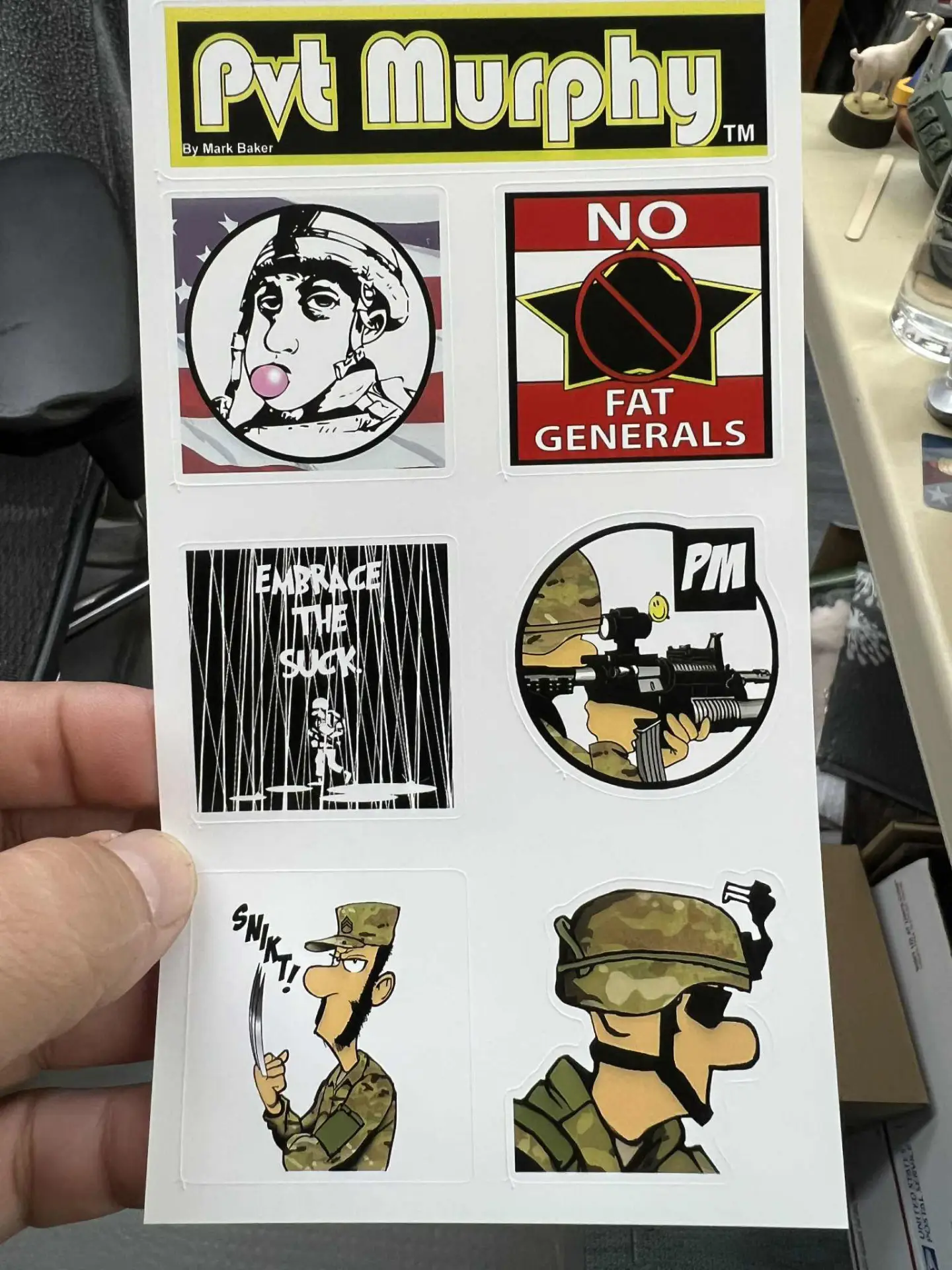 Sticker sheet - Pvt Murphy Store